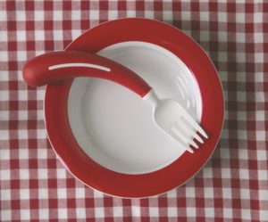Henro-Grip vork linkshandig rood